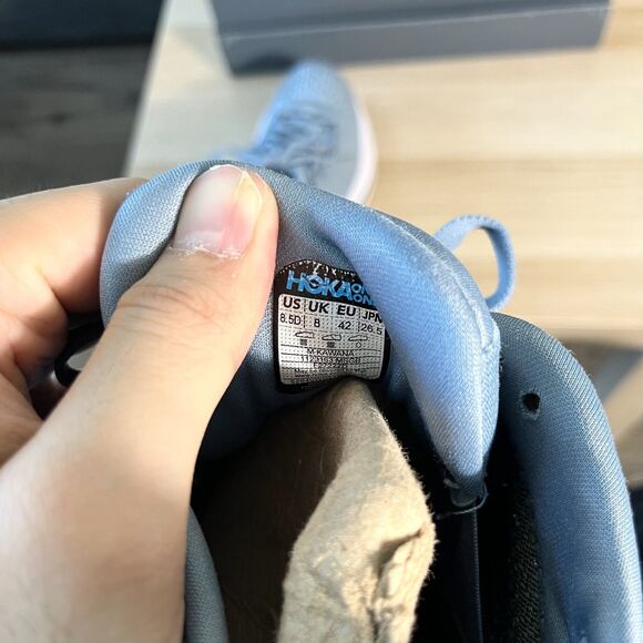 Hoka One One Kawana Trail Running Shoes Mountain Spring/Goblin Blue Men's 8.5D - Picture 8 of 12